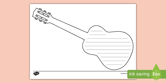 Guitar writing template teacher made