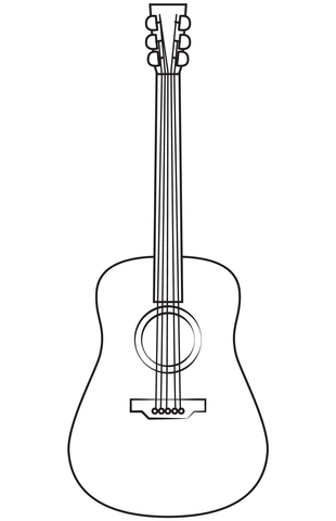 Guitar coloring page free printable coloring pages