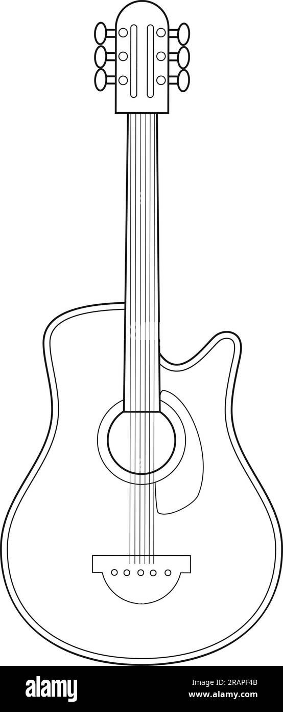 Guitar isolated black and white stock photos images