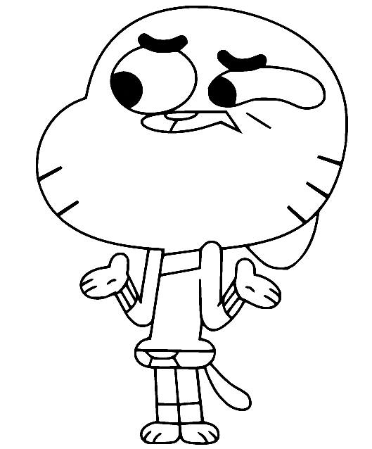 The amazing world of gumball coloring pages printable for free download