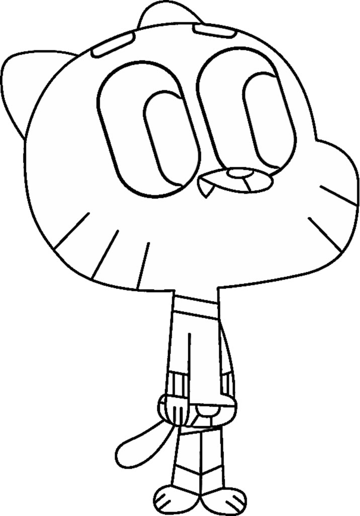 Gumball coloring pages