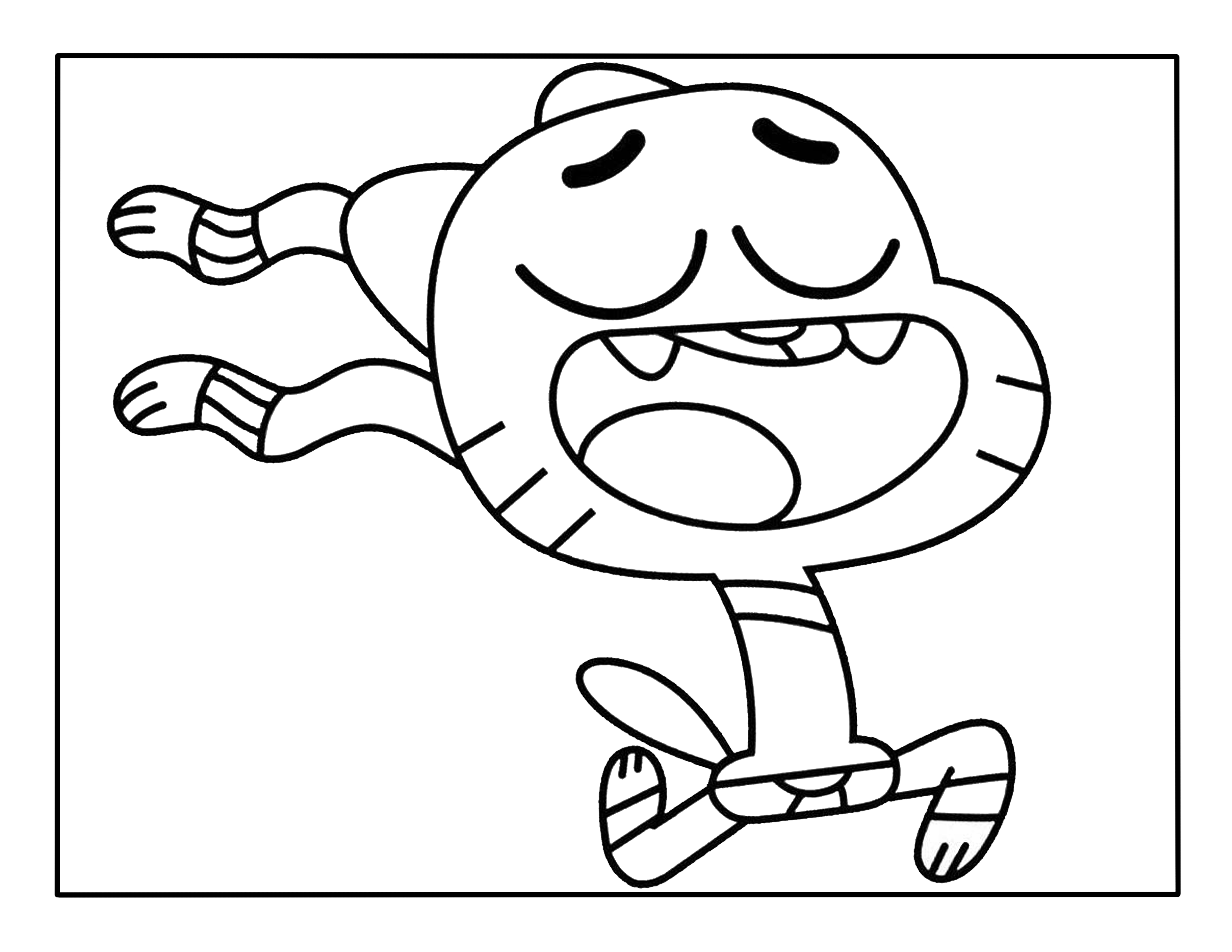 Gumball coloring page â kimmi the clown