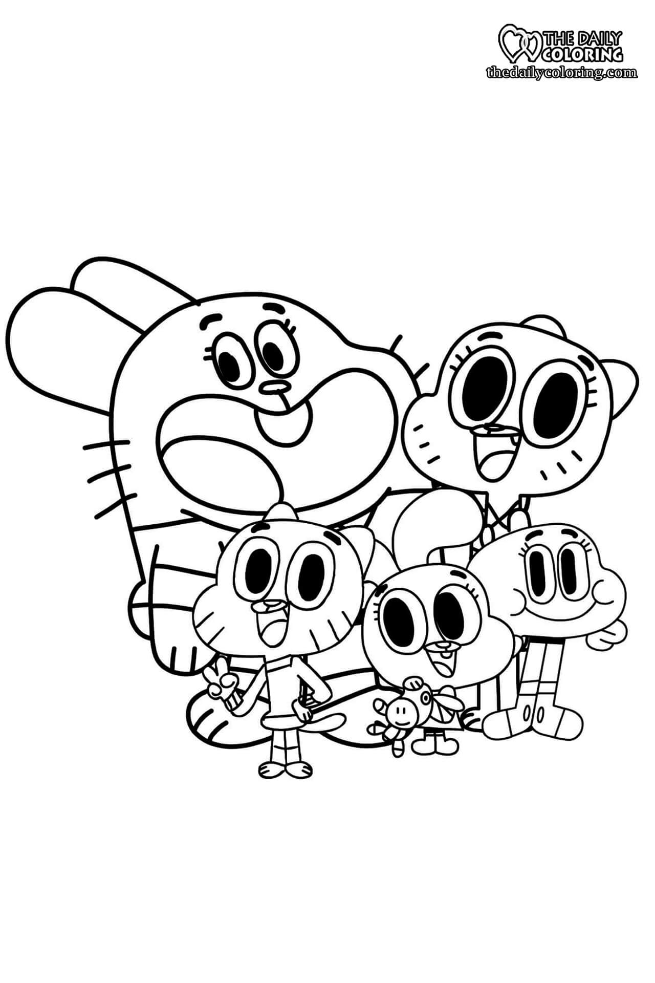 Gumball coloring pages rfreecoloringpages