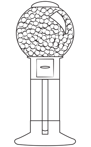 Gumball machine coloring page free printable coloring pages