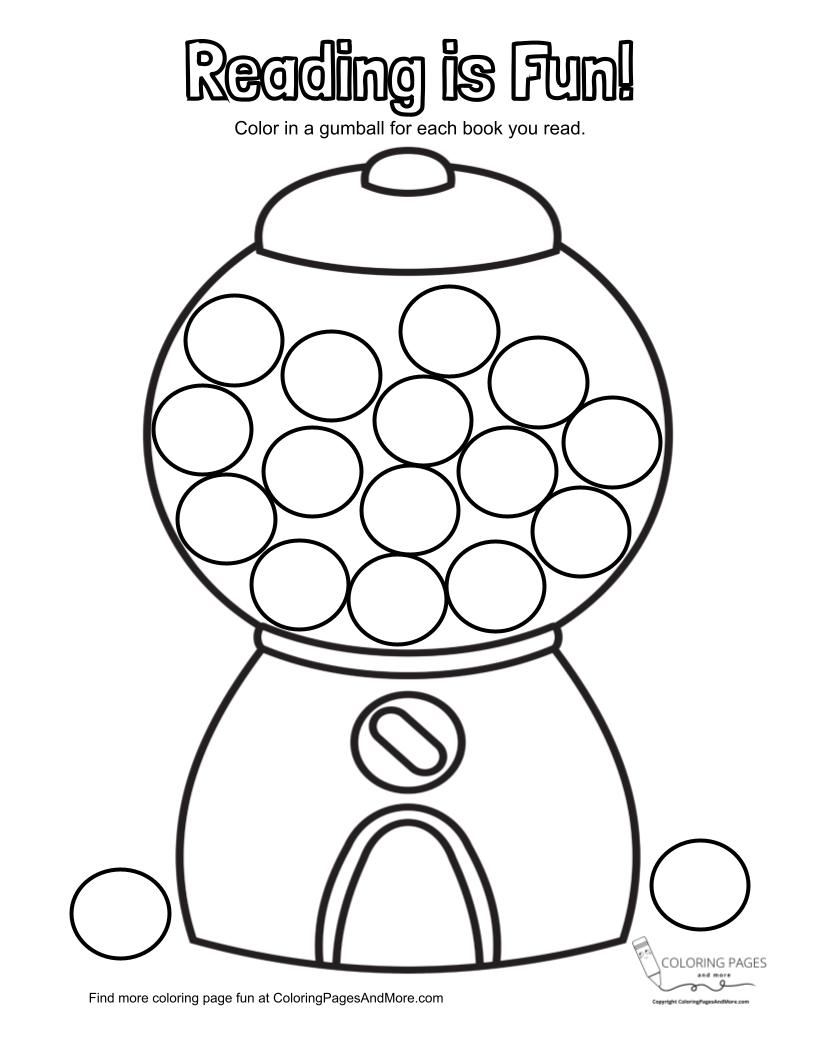 Gumball reading tracking sheet