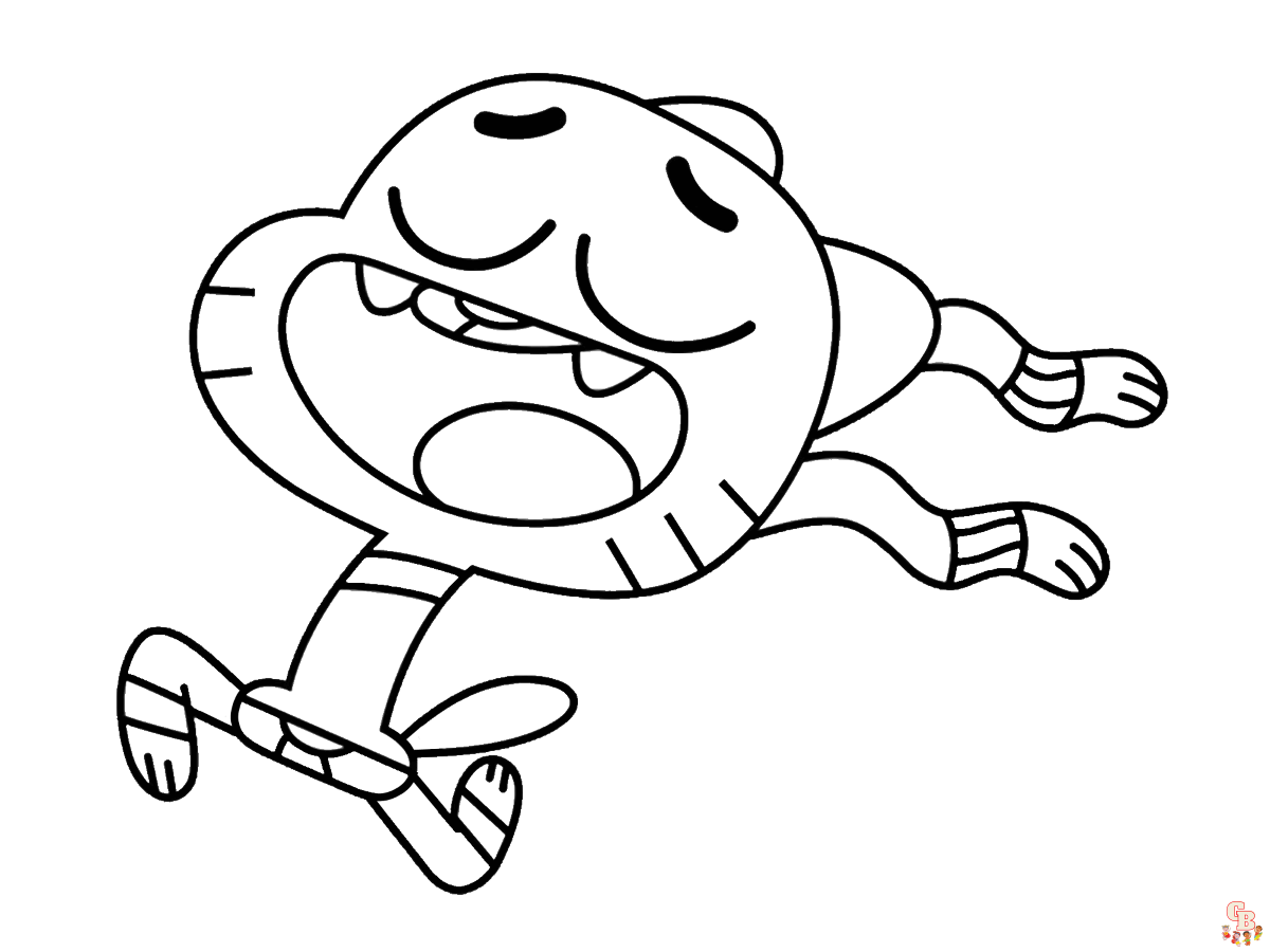 Gumball coloring pages