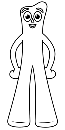 How to draw gumby drawing lesson easy cartoon drawings coloring pages gumby and pokey