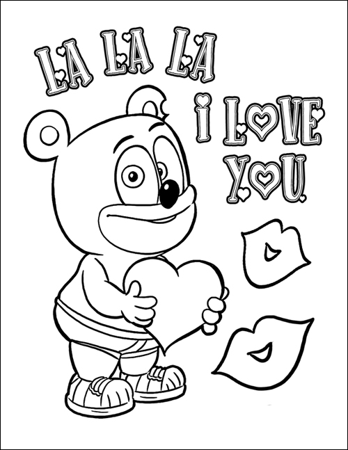 Main st pr the third annual gummibãr valentines day coloring page and contest has arrived