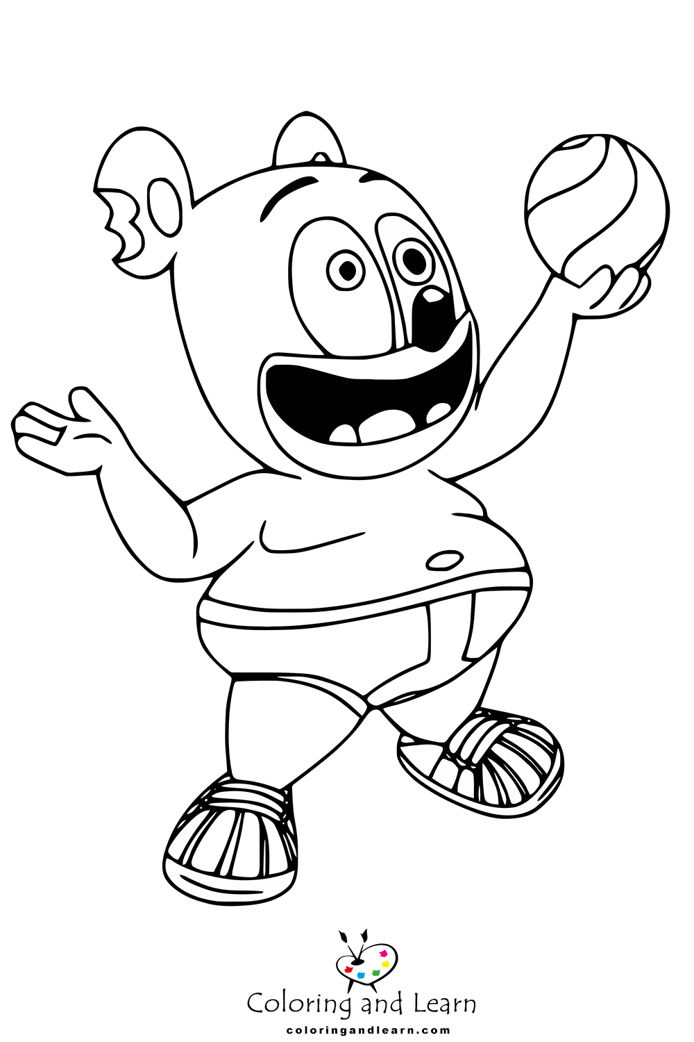 Gummy bear coloring pages rcoloringpages