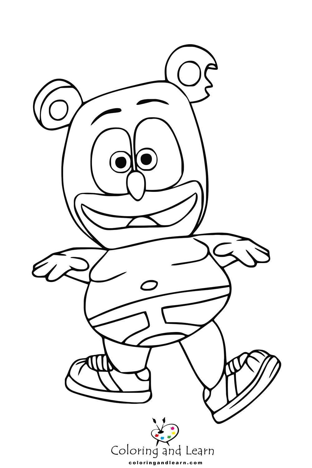 Gummy bear coloring pages