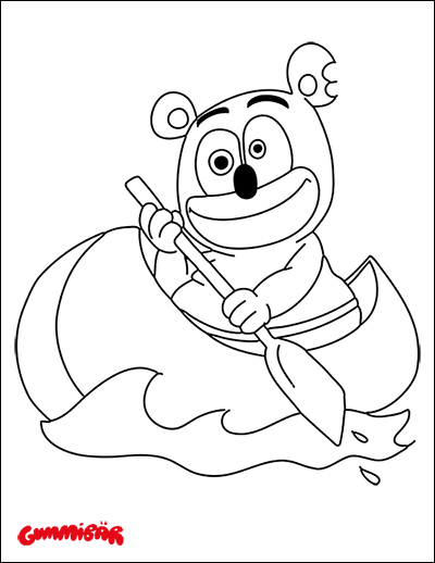 Download a free printable gummibãr coloring page september