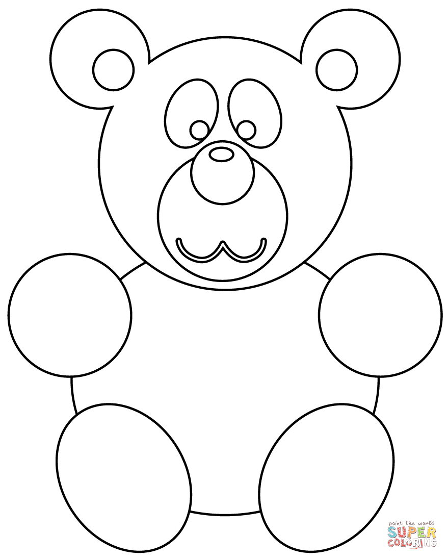 Gummy bear coloring page free printable coloring pages