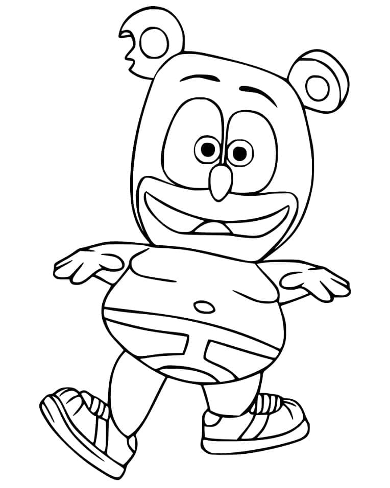 Gummy bear coloring pages