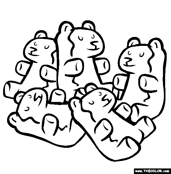 Gui bears coloring page free gui bears online coloring