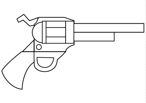 Handgun coloring page free printable coloring pages