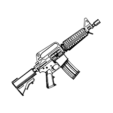 Gun coloring pages for the little adventurer in your house