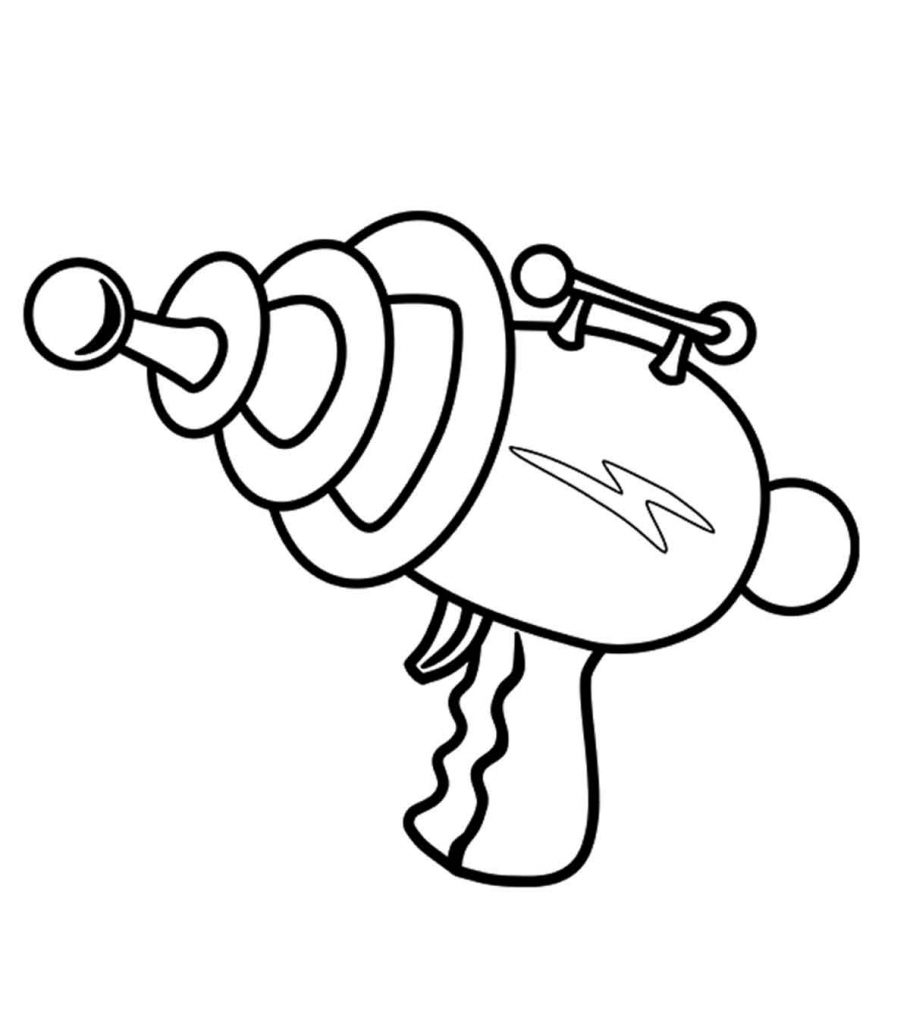 Gun coloring pages for the little adventurer in your house