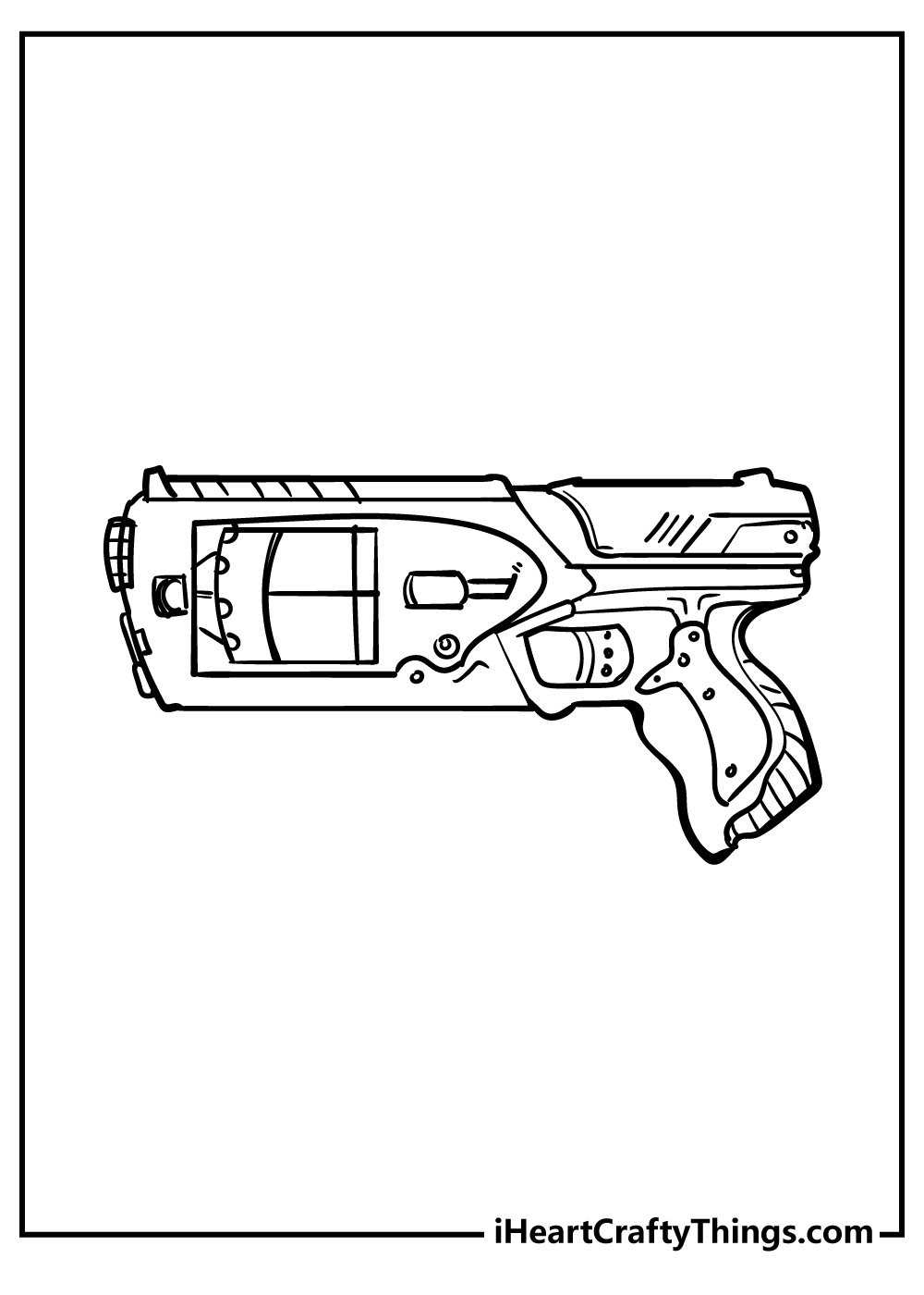 Nerf gun coloring pages free printables