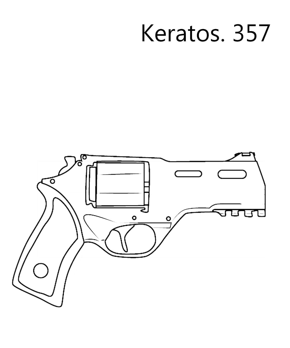 Perfect gun coloring page