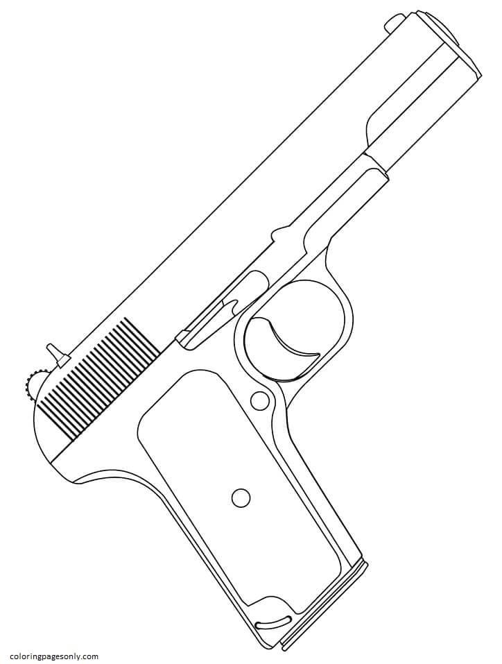 Gun coloring pages printable for free download