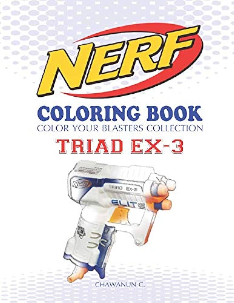 Nerf coloring book triad ex