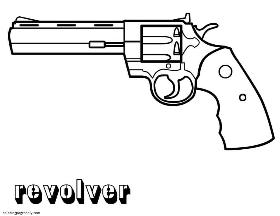 Gun coloring pages printable for free download