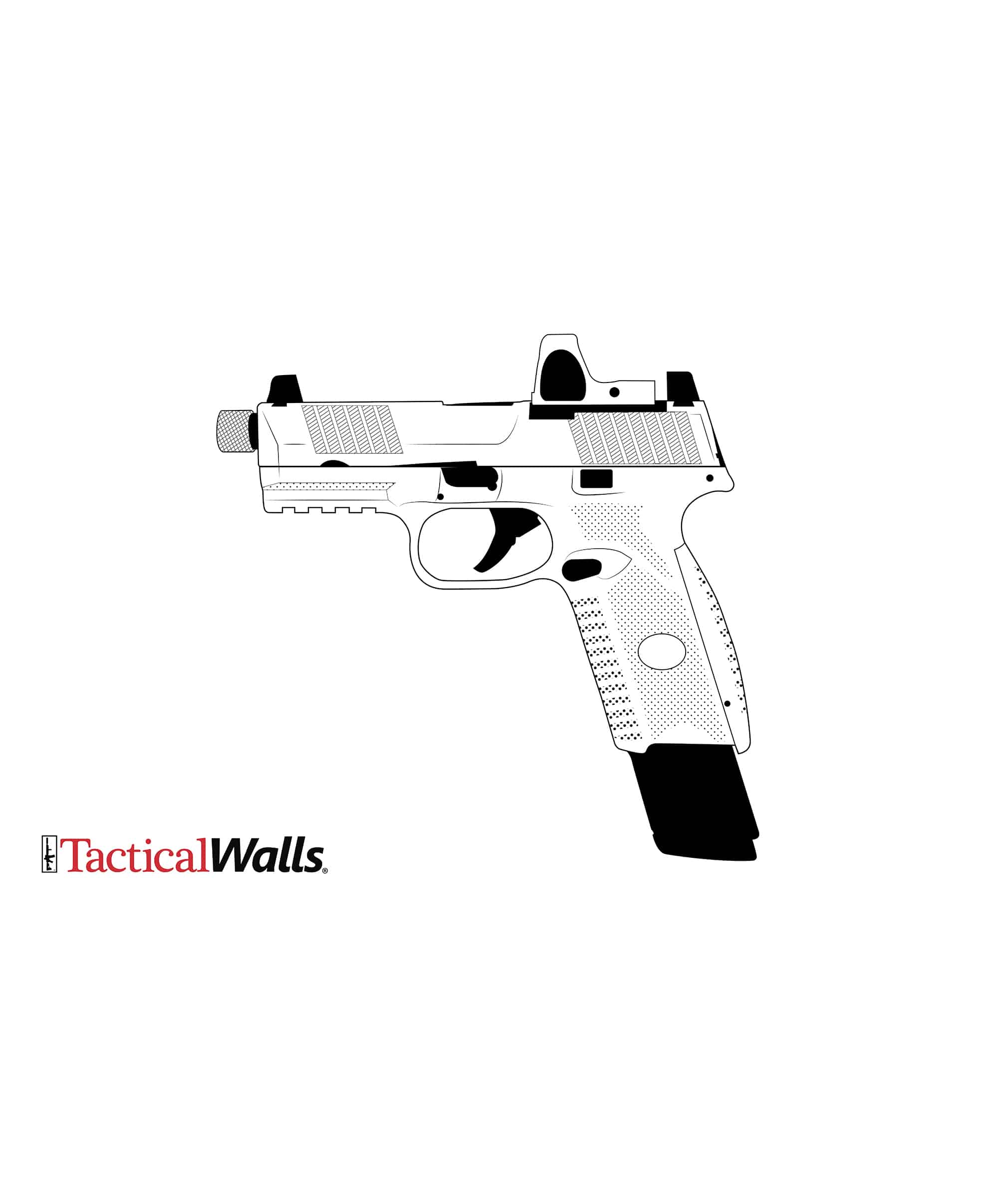 Firearm coloring pages