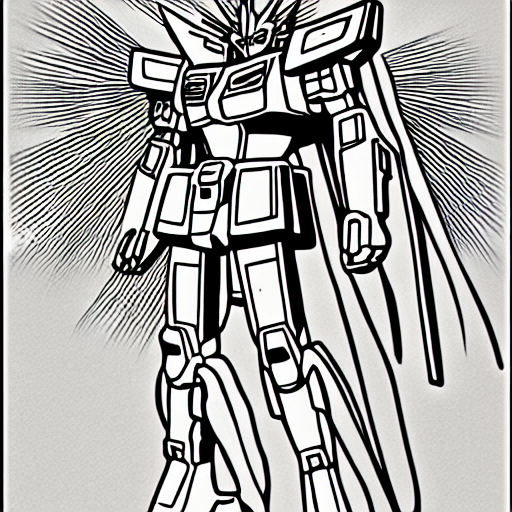 Gundam coloring sheet