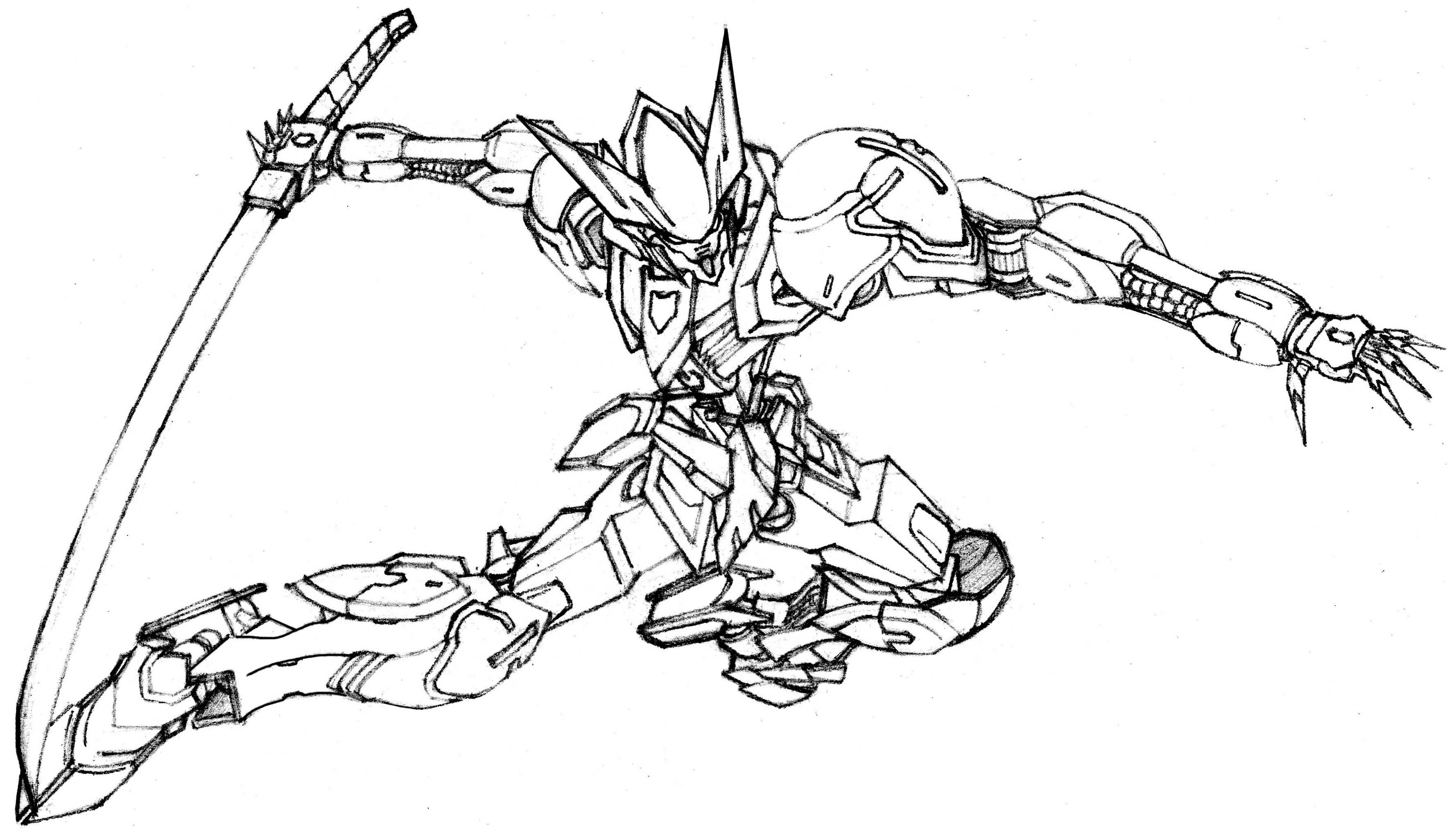 Made this remake of barbatos design couldnt fit the mace on paper so i used the katana instead rgundam