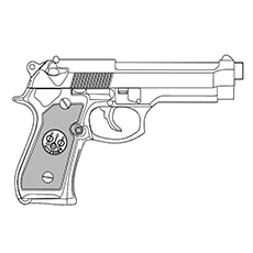 Gun coloring pages for the little adventurer in your house