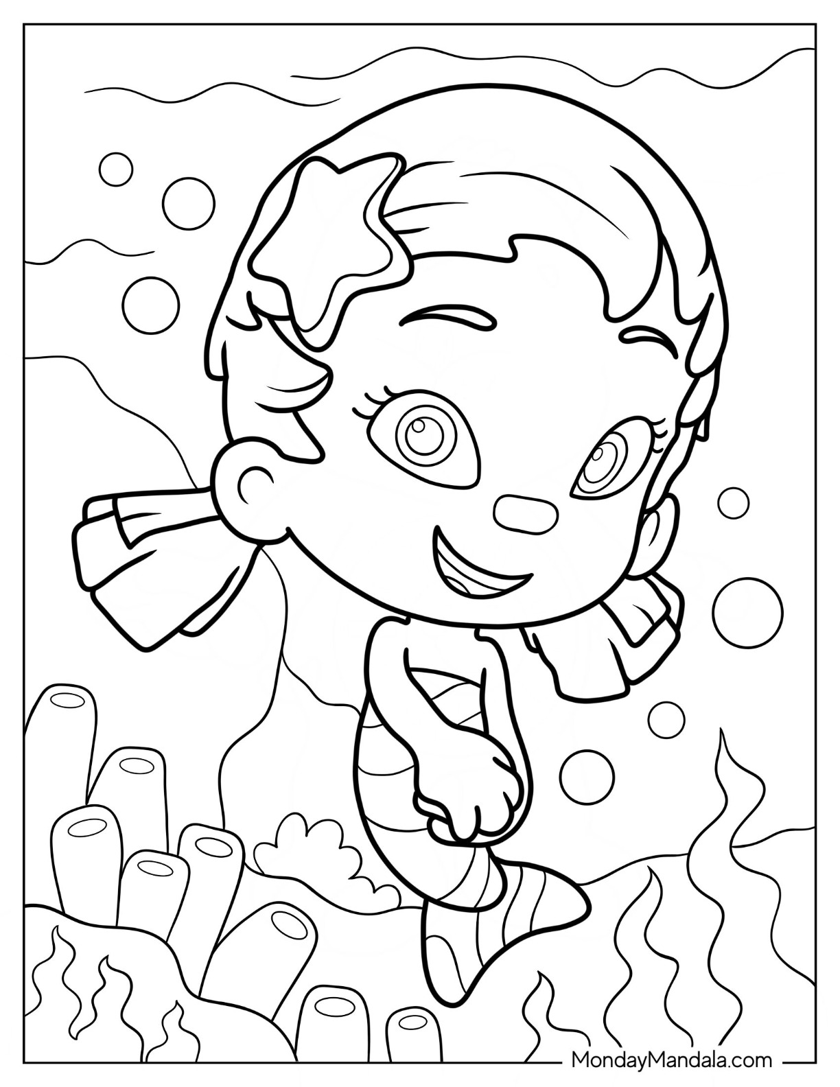 Bubble guppies coloring pages free pdf printables