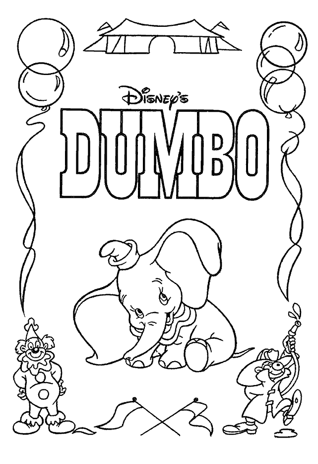 Dumbo coloring pages