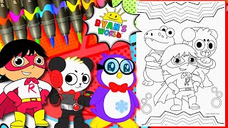 Coloring ryan bo panda gus ryans world coloring pages