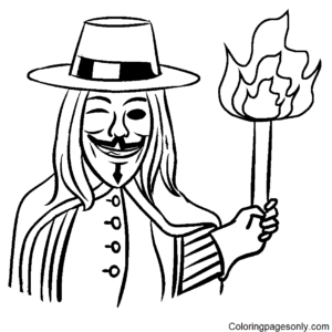 Guy fawkes night coloring pages printable for free download