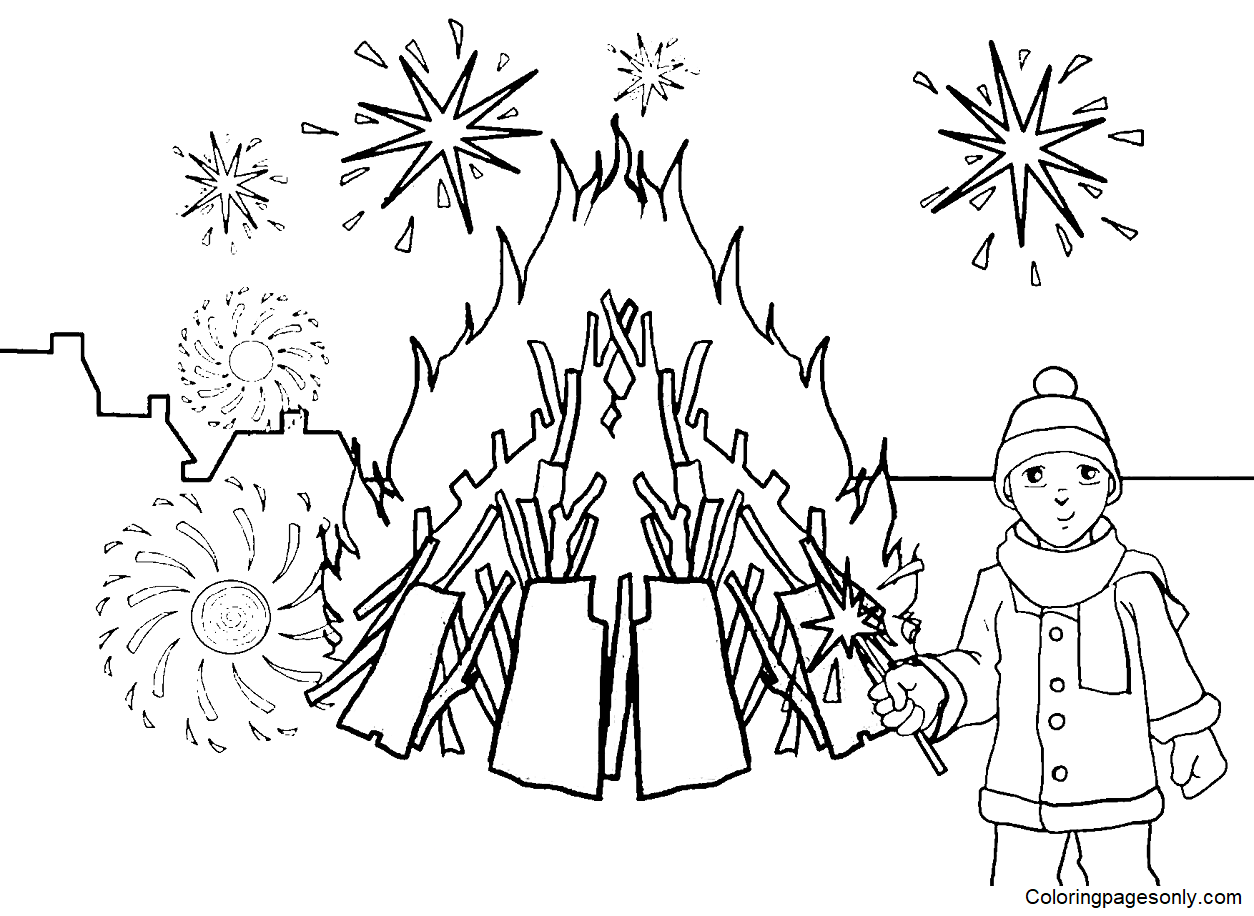 Guy fawkes night coloring pages printable for free download