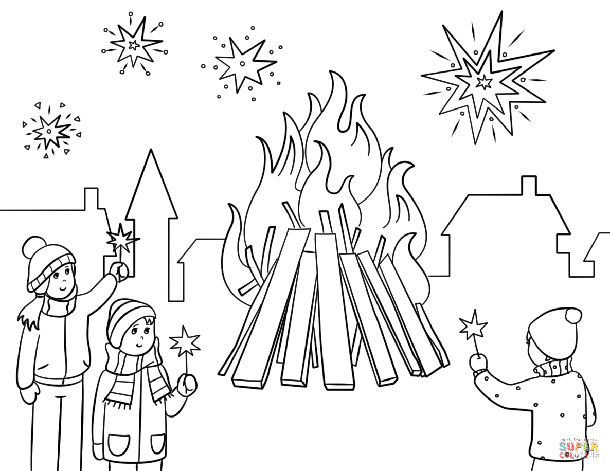 Guy fawkes night coloring page free printable coloring pages