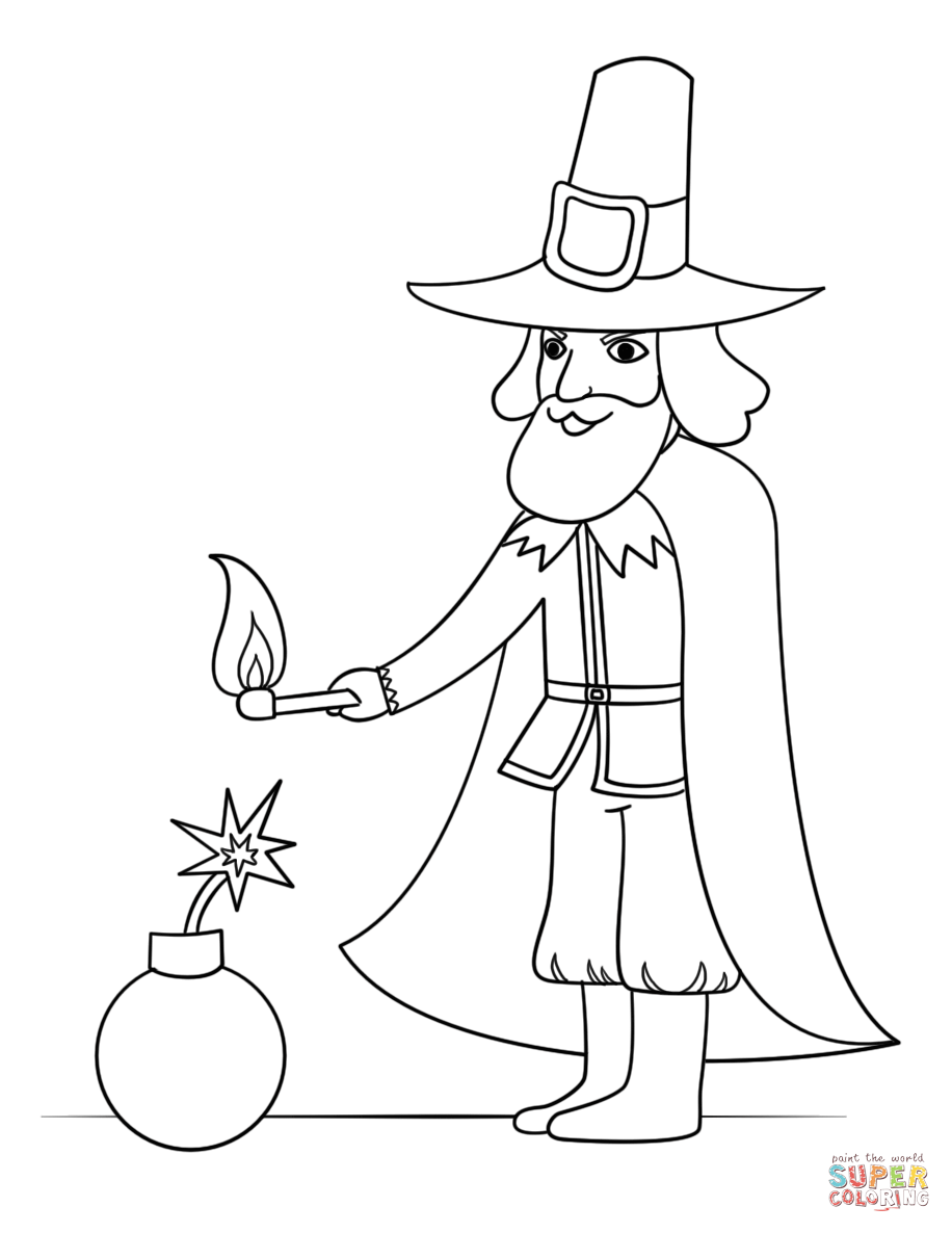 Guy fawkes coloring page free printable coloring pages