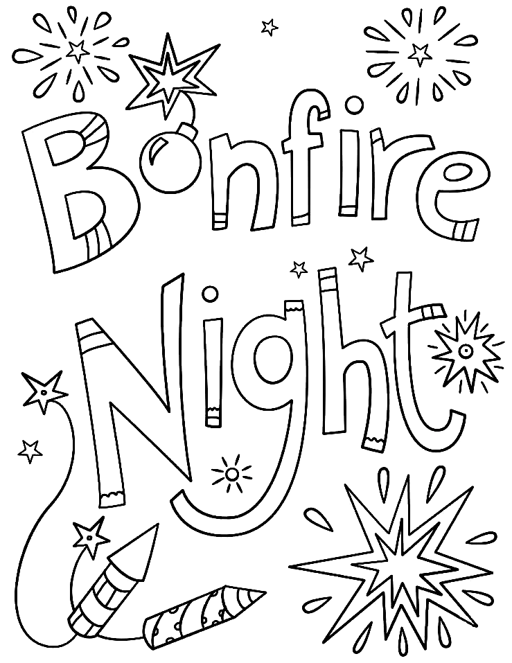 Guy fawkes night coloring pages printable for free download