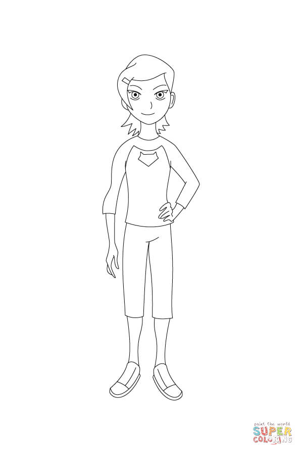 Gwen has a hand on her hip coloring page free printable coloring pages