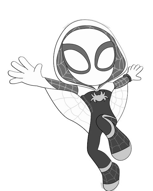 Gwen stacy coloring pages gwen stacy spider