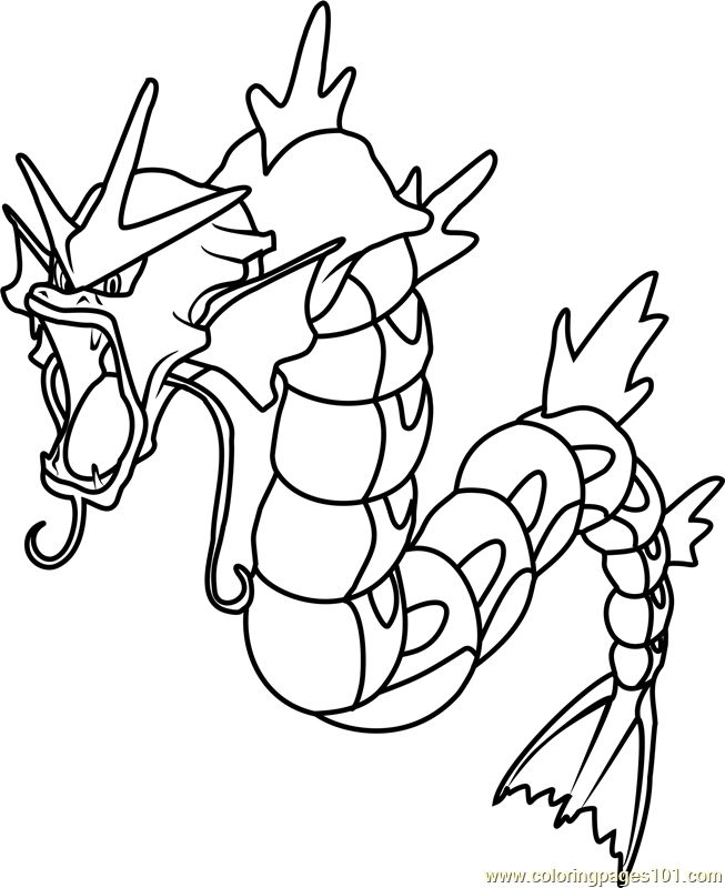 Gyarados pokemon printable coloring page for kids and adults pokemon coloring pages pokemon coloring sheets pokemon coloring