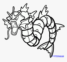 Gyarados pokemon coloring pages transparent png png download transparent png image