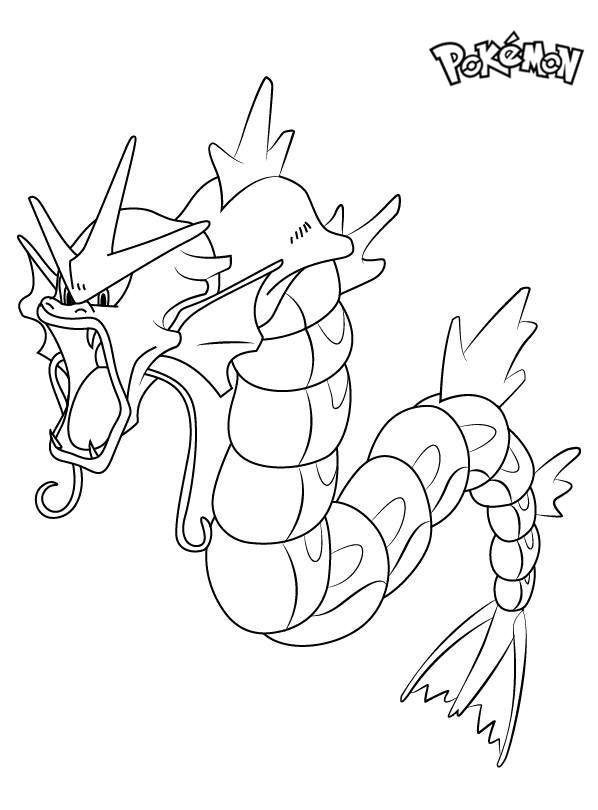 Gyarados coloring pages pdf