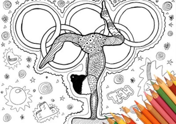 Olympic coloring artistic gymnastics coloring gym coloring coloring page adults clipart page coloring sports brazil coloring rio