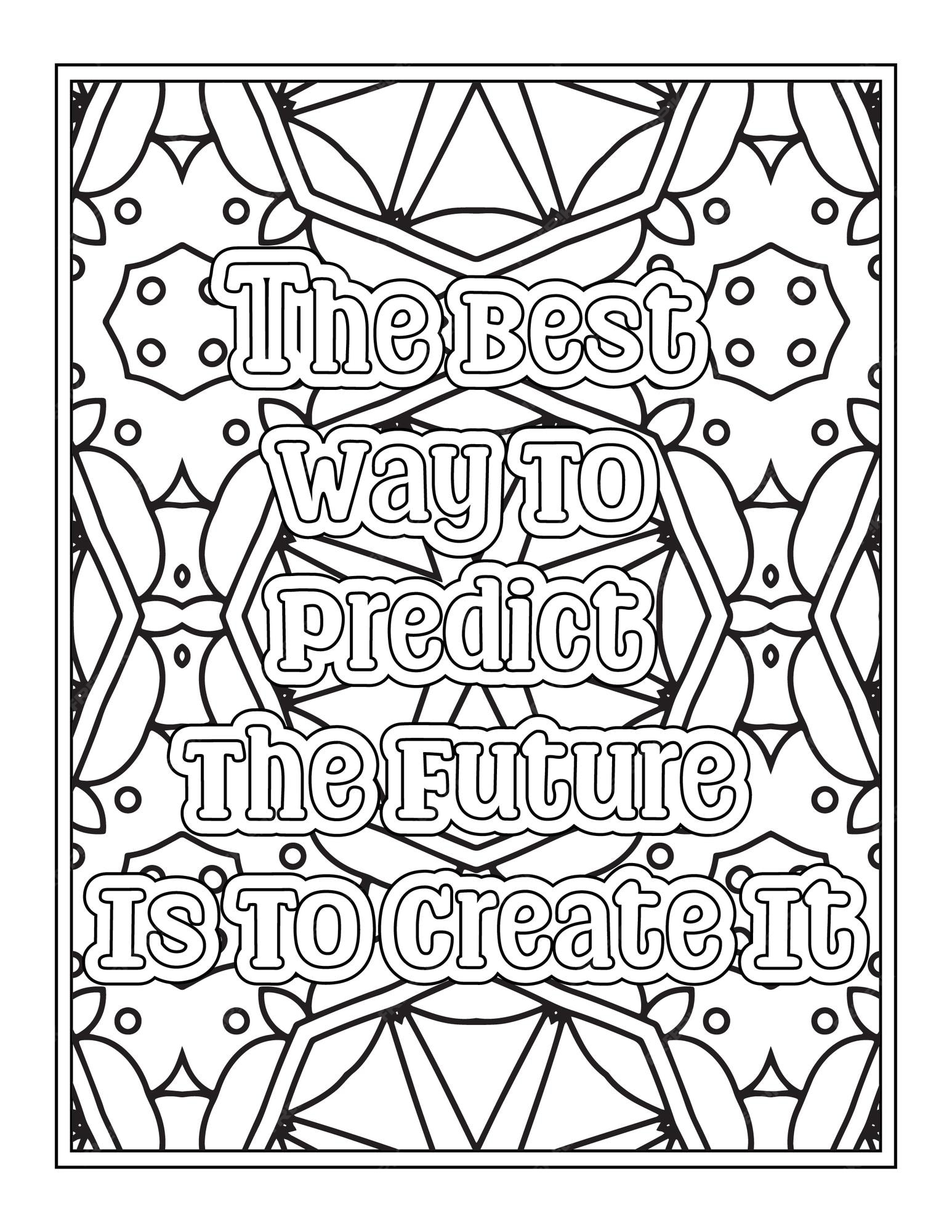 Premium vector gym quotes coloring pages for kdp coloring pages