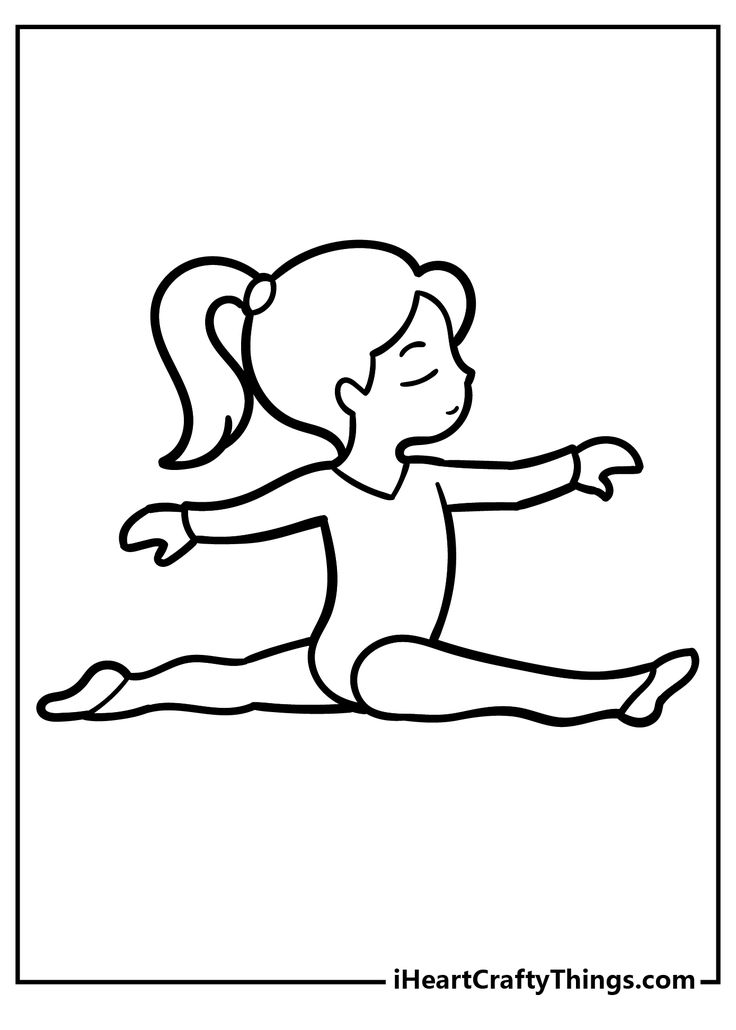 Gymnastics coloring pages coloring pages kids gymnastics gymnastics