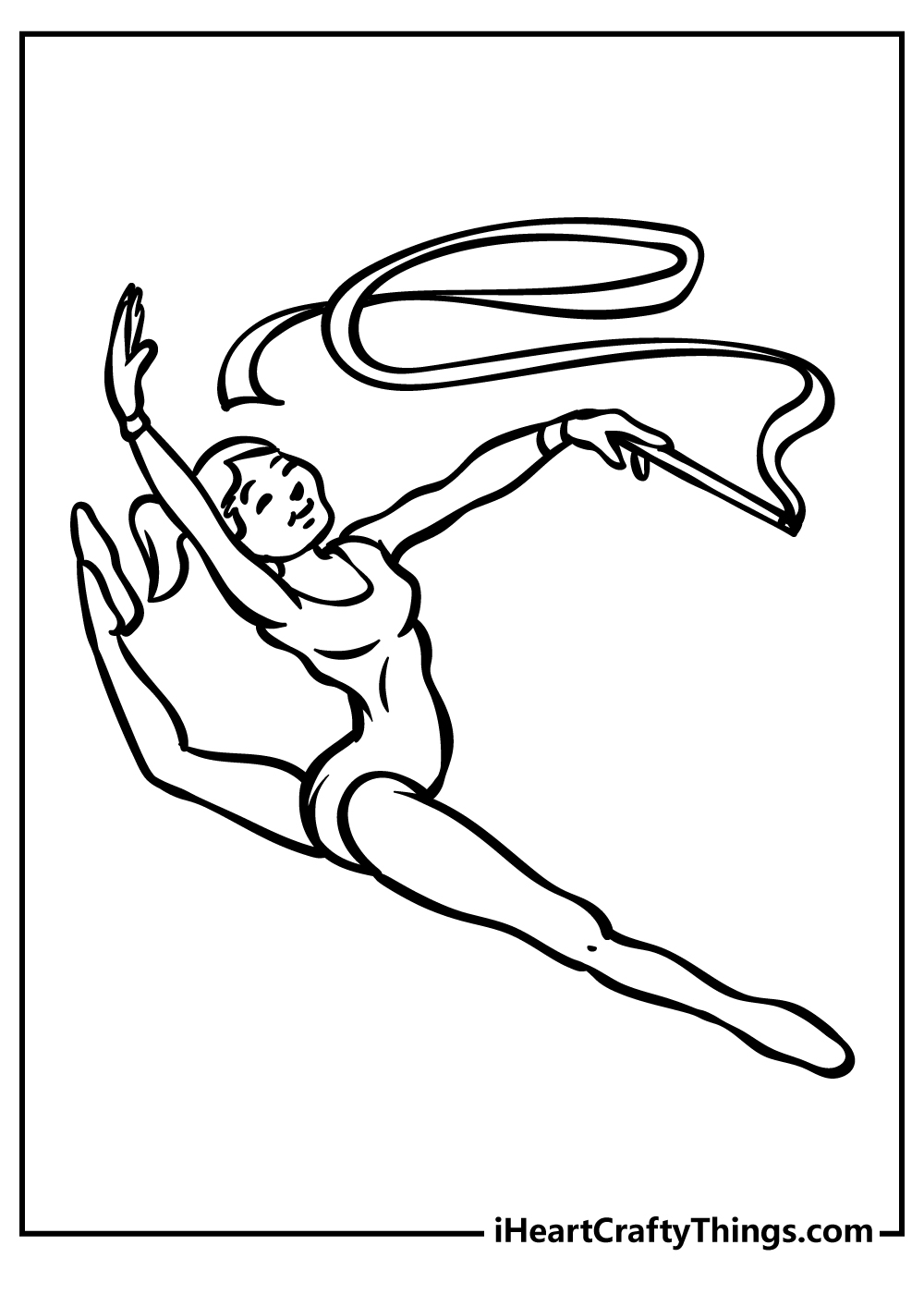 Gymnastics coloring pages free printables