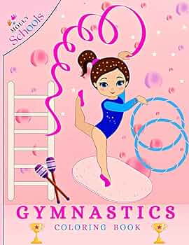 Gymnastics coloring book gymnastics coloring book for girls ages