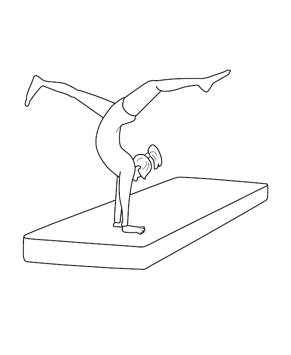 Gymnastics colouring page free colouring book for children â monkey pen store