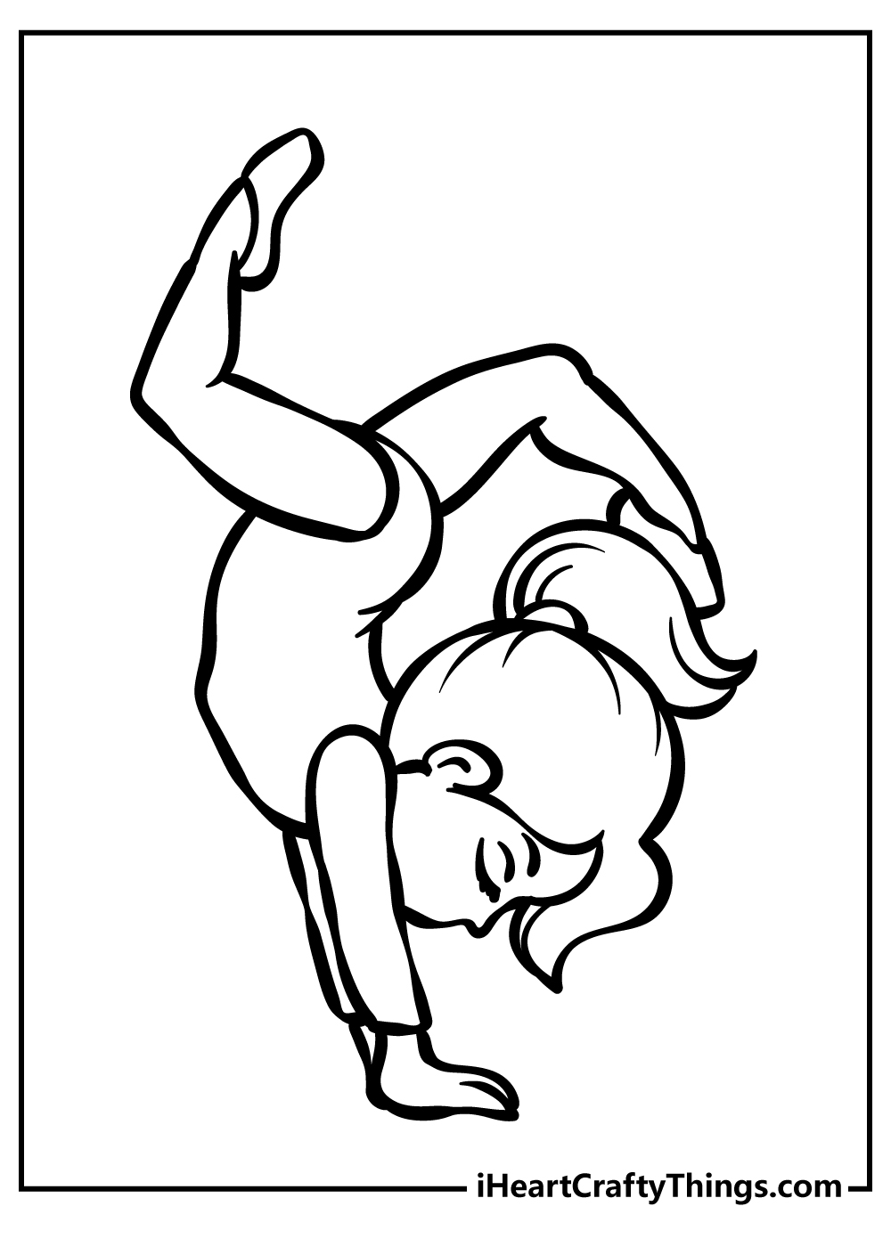 Gymnastics coloring pages free printables